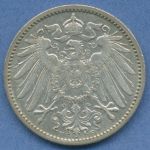 Deutsches Reich 1 Mark Kursmünze 1892 F, J 17 vz (m5812)