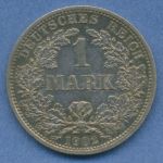 Deutsches Reich 1 Mark Kursmünze 1902 F, J 17 fast st (m5820)