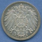 Deutsches Reich 1 Mark Kursmünze 1902 F, J 17 fast st (m5820)