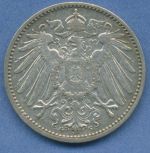 Deutsches Reich 1 Mark Kursmünze 1902 G, J 17 vz (m5821)