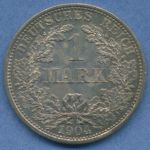 Deutsches Reich 1 Mark Kursmünze 1904 F, J 17 st (m5822)