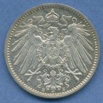 Deutsches Reich 1 Mark Kursmünze 1907 E, J 17 fast st (m5827)