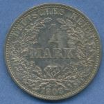 Deutsches Reich 1 Mark Kursmünze 1908 F, J 17 vz/st (m5829)