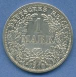Deutsches Reich 1 Mark Kursmünze 1910 F, J 17 st (m5833)