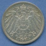 Deutsches Reich 1 Mark Kursmünze 1910 J, J 17 vz+ (m5837)