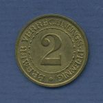 Bremen 2 Verrechnungs-Pfennig 1924, J N43 Messing, vz (m6246)