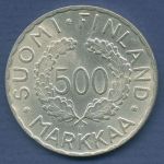 Finnland 500 Markkaa 1952, Olympische Spiele, KM 35 vz (m6303)