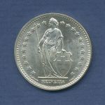 Schweiz 1 Franken 1947 B, Stehende Helvetia, KM 24 vz/st (m6317)