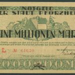 Pforzheim 5 Millionen Mark 1923, Keller 4292 f, leicht gebraucht (K952)