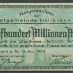Heilbronn 500 Millionen Mark 1923, Keller 2294, gebraucht (K964)