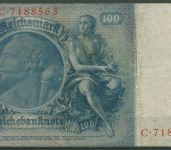 Dt. Reich 100 Reichsmark 1935 Serie D/C, Ro 176 a leicht gebraucht (K982)