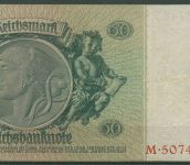 Dt. Reich 50 Reichsmark 1933 Serie B/M, Ro 175 a gebraucht (K1010)