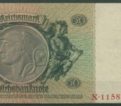 Dt. Reich 50 Reichsmark 1933 Serie I/X, Ro 175 a gebraucht (K1007)