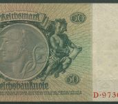Dt. Reich 50 Reichsmark 1933 Serie T/D, Ro 175 a gebraucht (K1004)