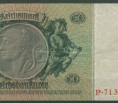 Dt. Reich 50 Reichsmark 1933 Serie M/P, Ro 175 a gebraucht (K1002)