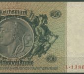 Dt. Reich 50 Reichsmark 1933 Serie C/L, Ro 175 b gebraucht (K996)