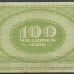 Dresden-Altstadt 100 Millionen Mark 1923, Keller 1120 f, gebraucht Flecke (K1033)