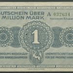 Hannover Kammern 1 Million Mark 1923, Keller 2169 a, gebraucht (K1035)