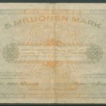 Hannover Kammern 5 Millionen Mark 1923, Keller 2169 a, gebraucht (K1036)