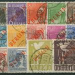 Berlin 1949 Rotaufdruck 21/34 mit BERLIN-Stempel geprüft