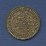 Niederlande 2 1/2 Cents 1941 Wilhelmina I., vz (m6335)