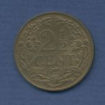 Niederlande 2 1/2 Cents 1941 Wilhelmina I., vz (m6335)