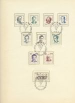 DDR 1962 Gedenkblatt zur Int. Widerstandsbewegung 881/85 u. 918/22 (SG1506)