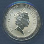Australien Känguruh 1 Dollar 1996, 1 Unze Feinsilber, st in Kapsel (m6368)