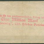 Hoerde Phoenix AG 1 Million Mark 1923, Keller 2400 a, gebraucht (K1119)