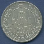 Danzig Freie Stadt, 5 Gulden 1923 Marienkirche, J D 9 ss kl. Randfehler (m6404)