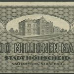 Höhscheid 200 Millionen Mark 1923, Keller 2396 c, gebraucht (K1127)