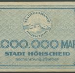 Höhscheid 2 Millionen Mark 1923, Keller 2396 a, gebraucht (K1129)
