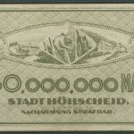 Höhscheid 50 Millionen Mark 1923, Keller 2396 b, gebraucht (K1185)