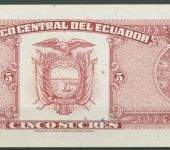 Ecuador 5 Sucres 1988, KM 113 d kassenfrisch (K522)