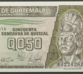Guatemala 1/2 Quetzal 4.1.1989, KM 72 a kassenfrisch (K458)