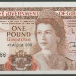 Gibraltar 1 Pound 4.8.1988, KM 20 e, kassenfrisch (K768)
