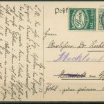 Dt. Reich Zusammendrucke 1911 Germania S 1.4 EF auf Ansichtskarte v. Spandau