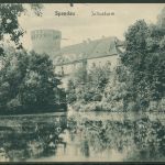 Dt. Reich Zusammendrucke 1911 Germania S 1.4 EF auf Ansichtskarte v. Spandau