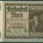 Dt. Reich 5000 Mark 1922, DEU-91b FZ C, leicht gebraucht (K1398)