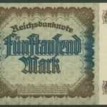 Dt. Reich 5000 Mark 1922, DEU-91b FZ C, leicht gebraucht (K1398)