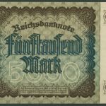 Dt. Reich 5000 Mark 1922, DEU-91b FZ OE, fast kassenfrisch (K1400)