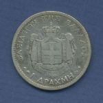 Griechenland Drachme 1874 A, Silber, Georg I., KM 38 s-ss (m6516)