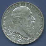 Baden 5 Mark 1902, Regierungsjubiläum Großherzog Friedrichs, J 31 vz/st (m6551)
