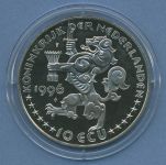 Niederlande 10 ECU 1996, Barock Maler Johannes Vermeer, st in Kapsel (m4728)