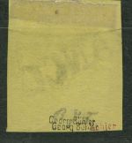 Oldenburg 1852 Hauswappen über Wertschild 4 b gestempelt, signiert