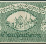 Gonsenheim 500000 Mark 1923, Keller 1850, kassenfrisch (K1629)