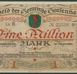 Gonsenheim 1 Million Mark 1923, Keller 1850, kassenfrisch (K1631)