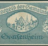 Gonsenheim 5 Millionen Mark 1923, Keller 1850, fast kassenfrisch (K1632)