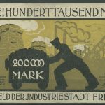 Freital 200000 Mark 1923, Keller 1603 a, gebraucht (K1639)