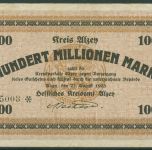 Alzey 100 Millionen Mark 1923, Keller 87 g, gebraucht (K1644)